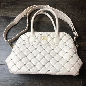 Betsey Johnson Off-White Heart Purse Handbag Tote